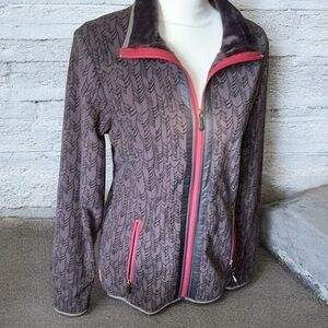 LOLE Black Gray Fleece Insulated winter base layer Coat Jacket